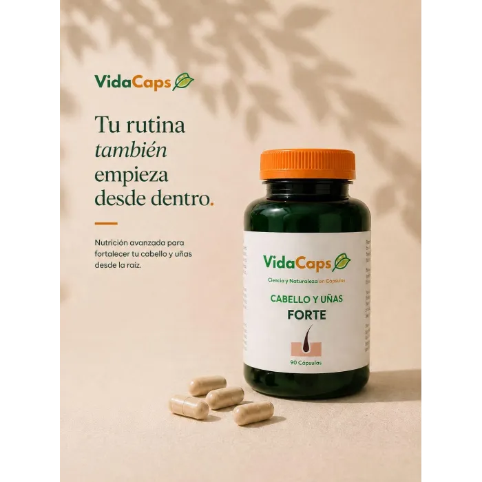 Fórmula con aminoácidos y oligoelementos esenciales, potenciada con Ácido Pantoténico y Biotina que contribuye al mantenimiento 